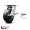 Service Caster 6 Inch Polyolefin Caster with Ball Bearing and Brake/Swivel Lock SCC-35S620-POB-SLB-BSL - alternate 3